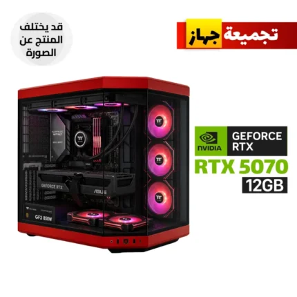 AMD RYZEN 7-9700X Processor, Sapphire Nitro+ AMD B850A WIFI7 DDR5 , 32GB RAM DDR5, 1TB SSD NVMe GEN-4, Asus Prime T1 GeForce RTX 5070 12GB, 850 WATT GOLD PSU, Thermaltake L360 Liquid Cooler, HYTE Y70 Mid Tower Case, 6x RGB Fans, Windows 11 Pro (License)
